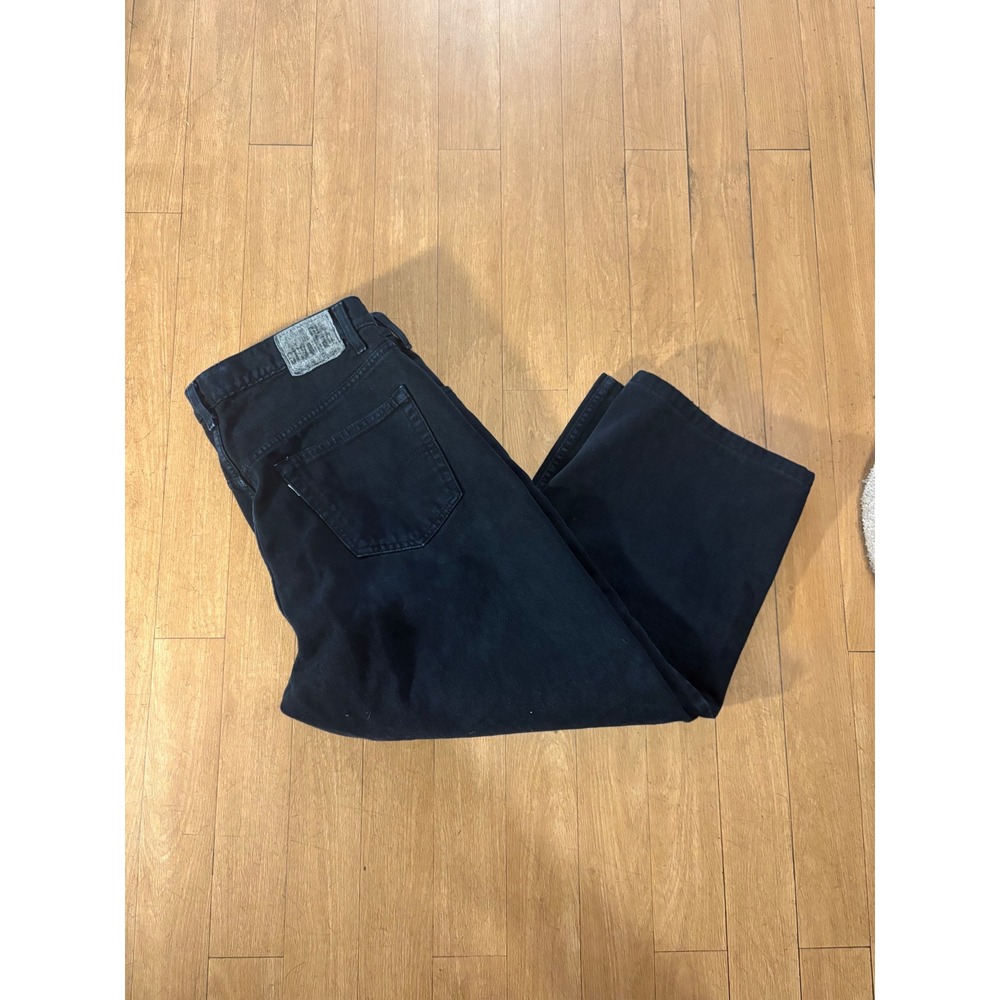 Vintage Levis SilverTab Relaxed Fit Jeans Black Wide Leg 90s Denim Mens 35x24